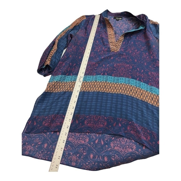 Analili Women Colorful Silk Blend Tunic Size Small - Picture 7 of 9